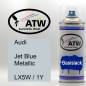 Preview: Audi, Jet Blue Metallic, LX5W / 1Y: 400ml Sprühdose, von ATW Autoteile West.